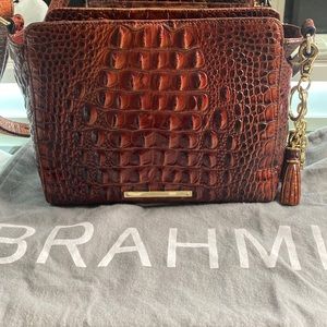 Brahmin croc embossed bag